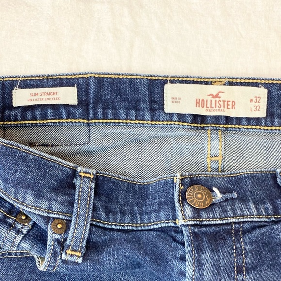 Mens Hollister Slim Straight Jeans - Picture 10 of 12